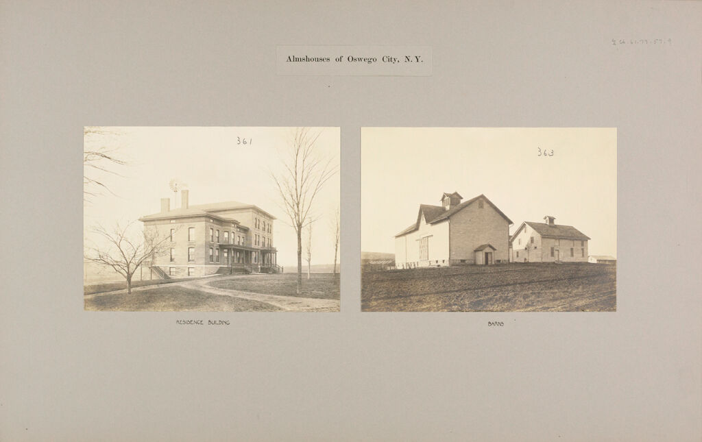 Charity, Public: United States. New York. Oswego. City Almshouse: Almshouses Of Oswego City, N.y.