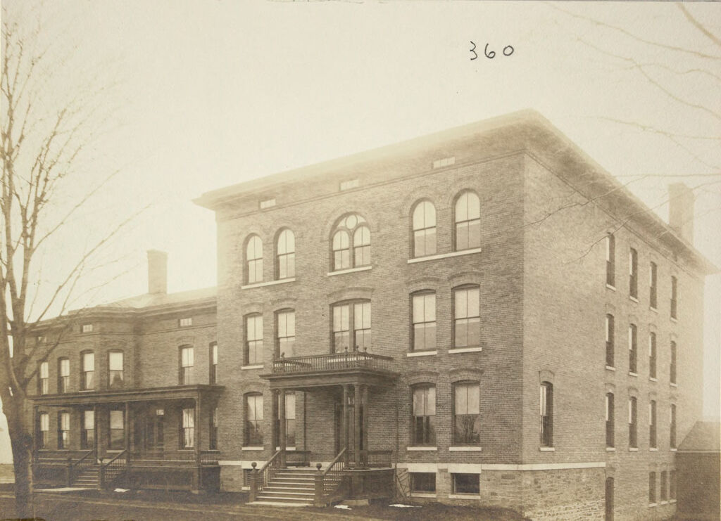 Charity, Public: United States. New York. Oswego. City Almshouse: Almshouses Of Oswego City, N.y.: Administration Building, Main Building For Men And Women