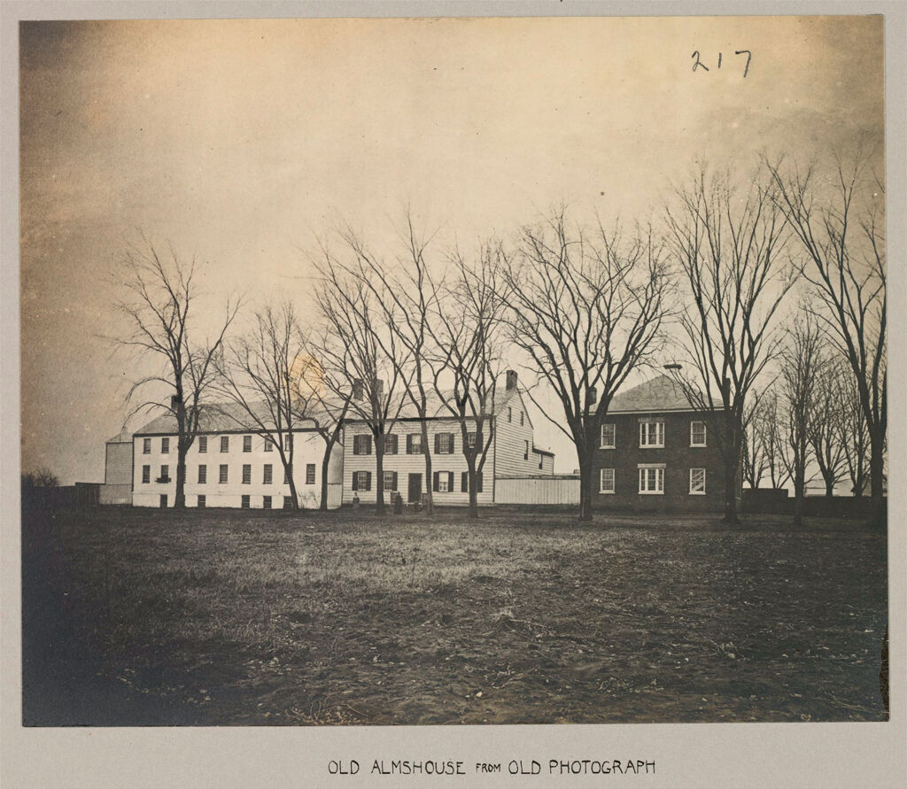 Charity, Public: United States. New York. Schenectady. Schenectady County Almshouse: Almshouses Of Schenectady County, N.y.: Old Almshouse From Old Photograph