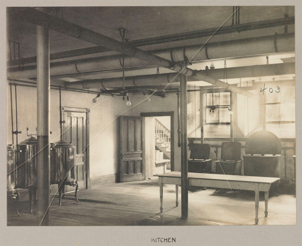 Charity, Public: United States. New York. Rome. Oneida County Almshouse: Almshouses Of Oneida County, N.y.: Kitchen
