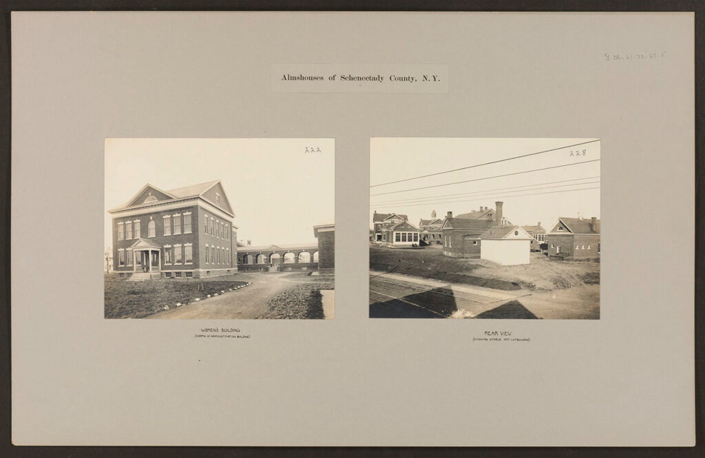 Charity, Public: United States. New York. Schenectady. Schenectady County Almshouse: Almshouses Of Schenectady County, N.y.