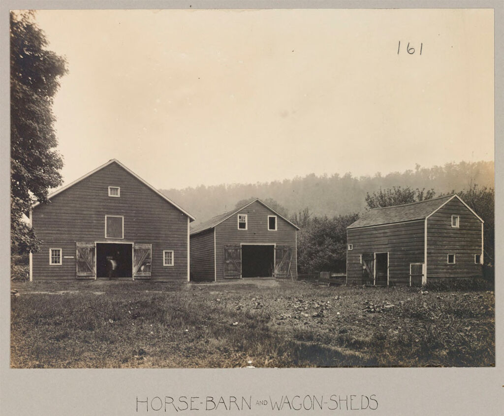 Charity, Public: United States. New York. Sprakers. Montgomery County Almshouse: Almshouses Of Montgomery County, N.y.: Horse-Barn And Wagon-Sheds