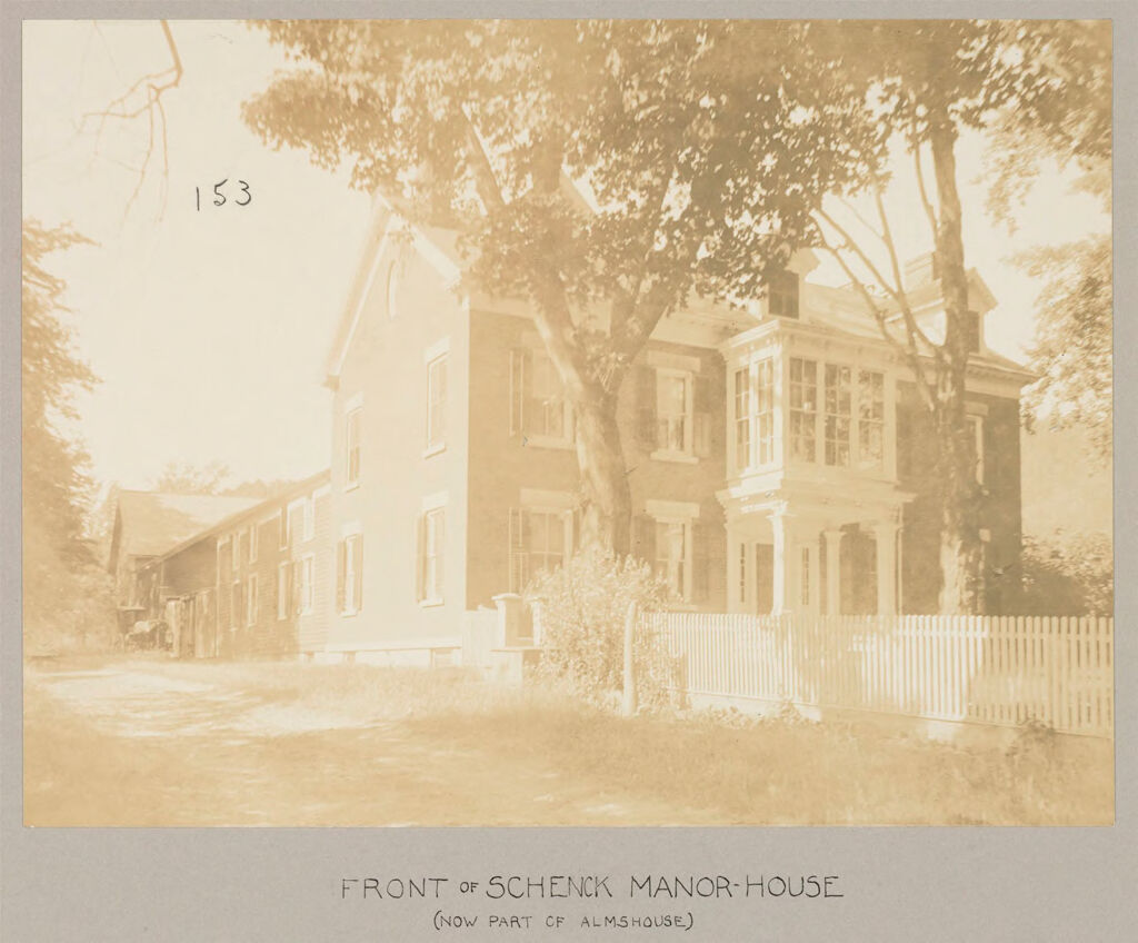 Charity, Public: United States. New York. Sprakers. Montgomery County Almshouse: Almshouses Of Montgomery County, N.y.: Front Of Schenck Manor-House (Now Part Of Almshouse)