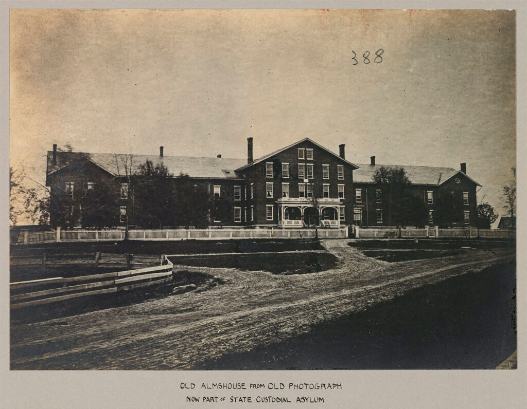 Charity, Public: United States. New York. Rome. Oneida County Almshouse: Almshouses Of Oneida County, N.y.: Old Almshouse From Old Photograph: Now Part Of State Custodial Asylum