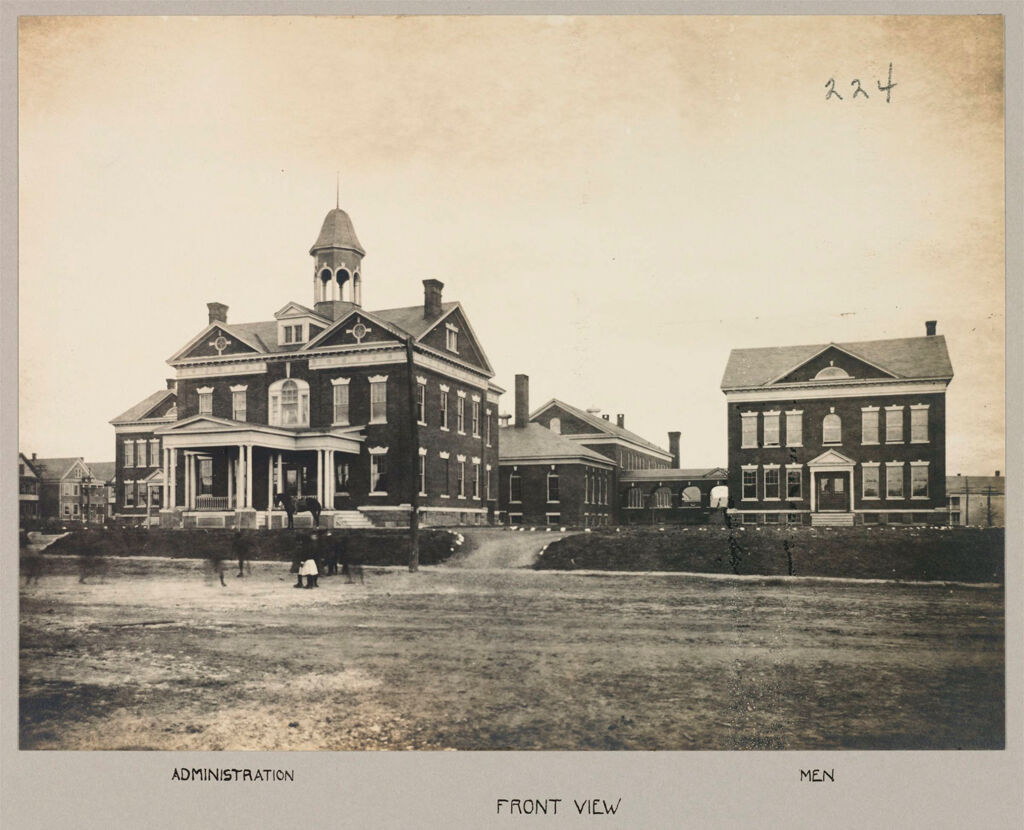 Charity, Public: United States. New York. Schenectady. Schenectady County Almshouse: Almshouses Of Schenectady County, N.y.: Front View: Administration; Men