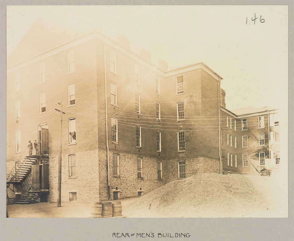 Charity, Public: United States. New York. Rochester. Munroe County Almshouse: Almshouses Of Munroe County, N.y.: Rear Of Men's Building