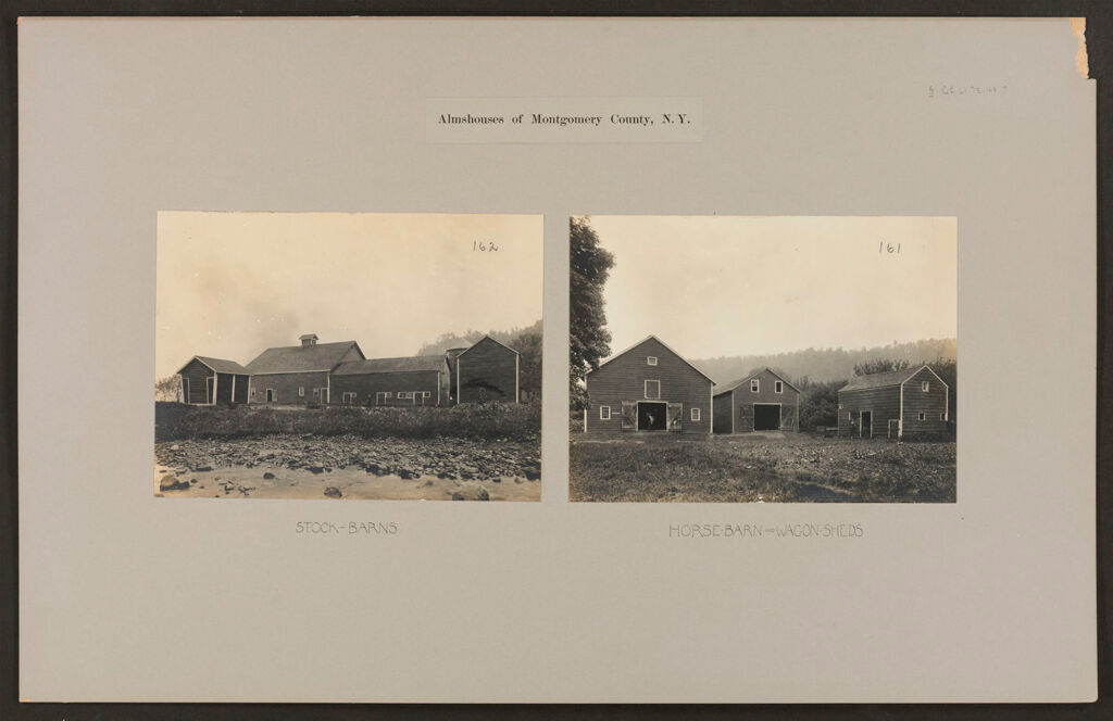 Charity, Public: United States. New York. Sprakers. Montgomery County Almshouse: Almshouses Of Montgomery County, N.y.