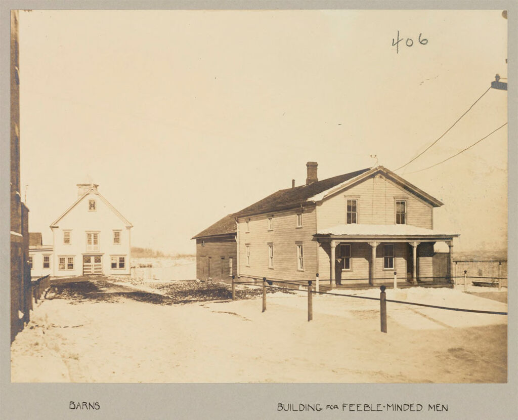 Charity, Public: United States. New York. Syracuse. Onondaga County Almshouse: Almshouses Of Onondaga County, N.y.: Barns; Building For Feeble-Minded Men