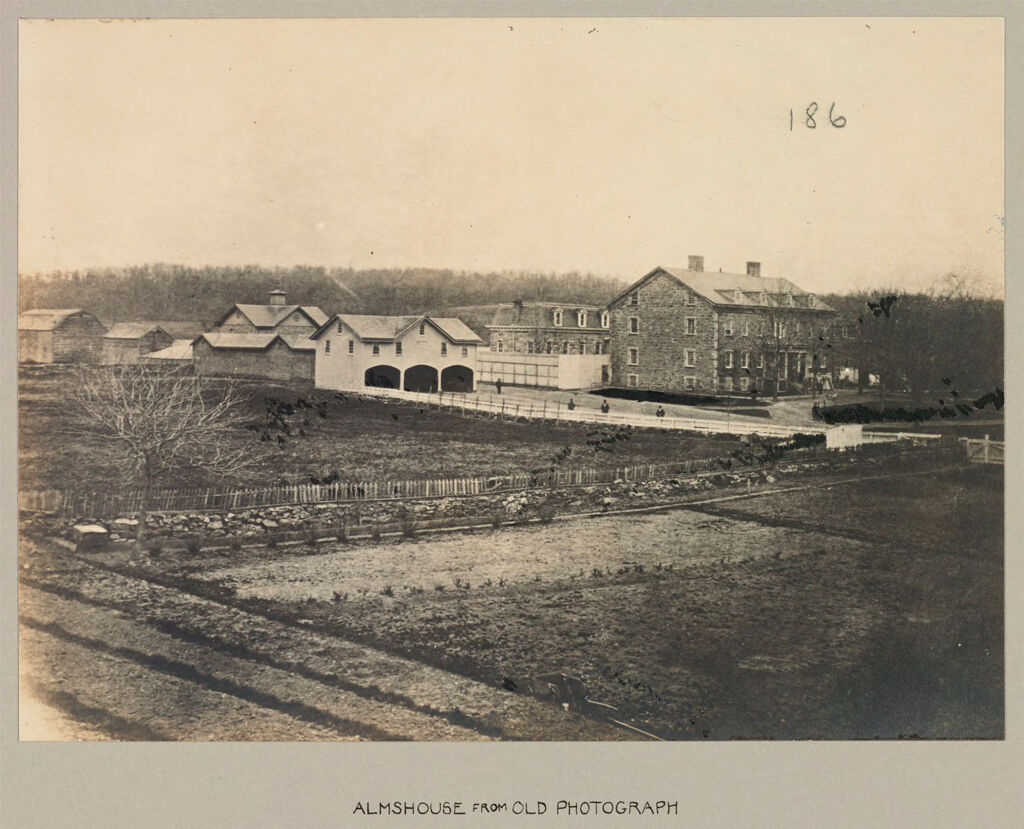 Charity, Public: United States. New York. East View. Westchester County Almshouse: Almshouses Of Westchester County, N.y.: Almshouse From Old Photograph