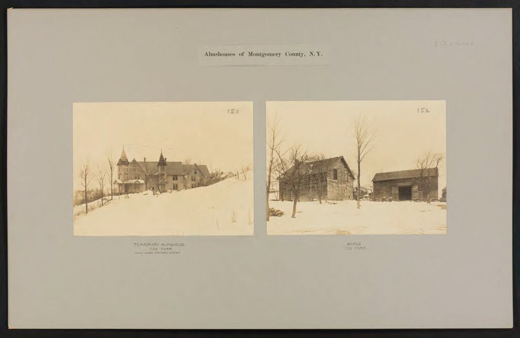 Charity, Public: United States. New York. Sprakers. Montgomery County Almshouse: Almshouses Of Montgomery County, N.y.