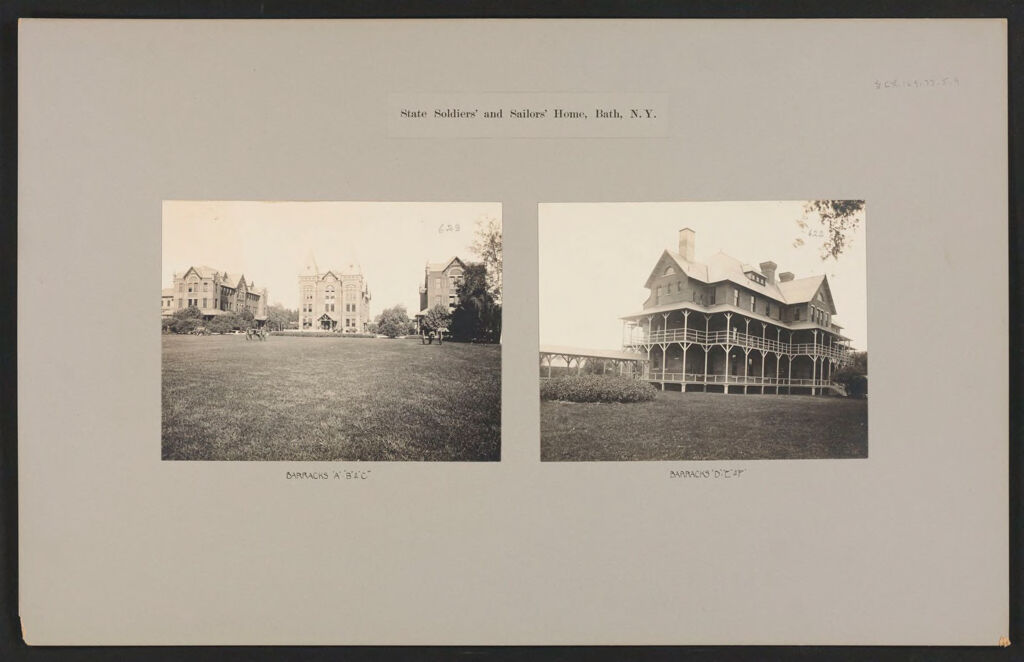 Charity, Soldiers And Sailors: United States. New York. Bath. State Soldiers' And Sailors' Home: State Soldiers' And Sailors' Home, Bath, N.y.