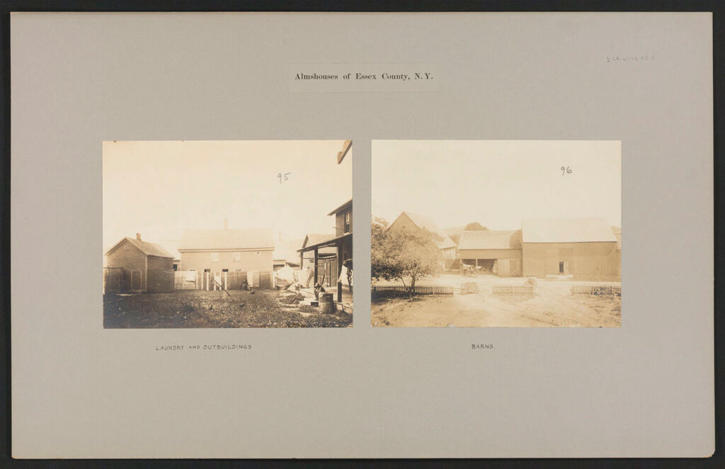 Charity, Public: United States. New York. Whallonsburg. Essex County Almshouse: Almshouses Of Essex County, N.y.
