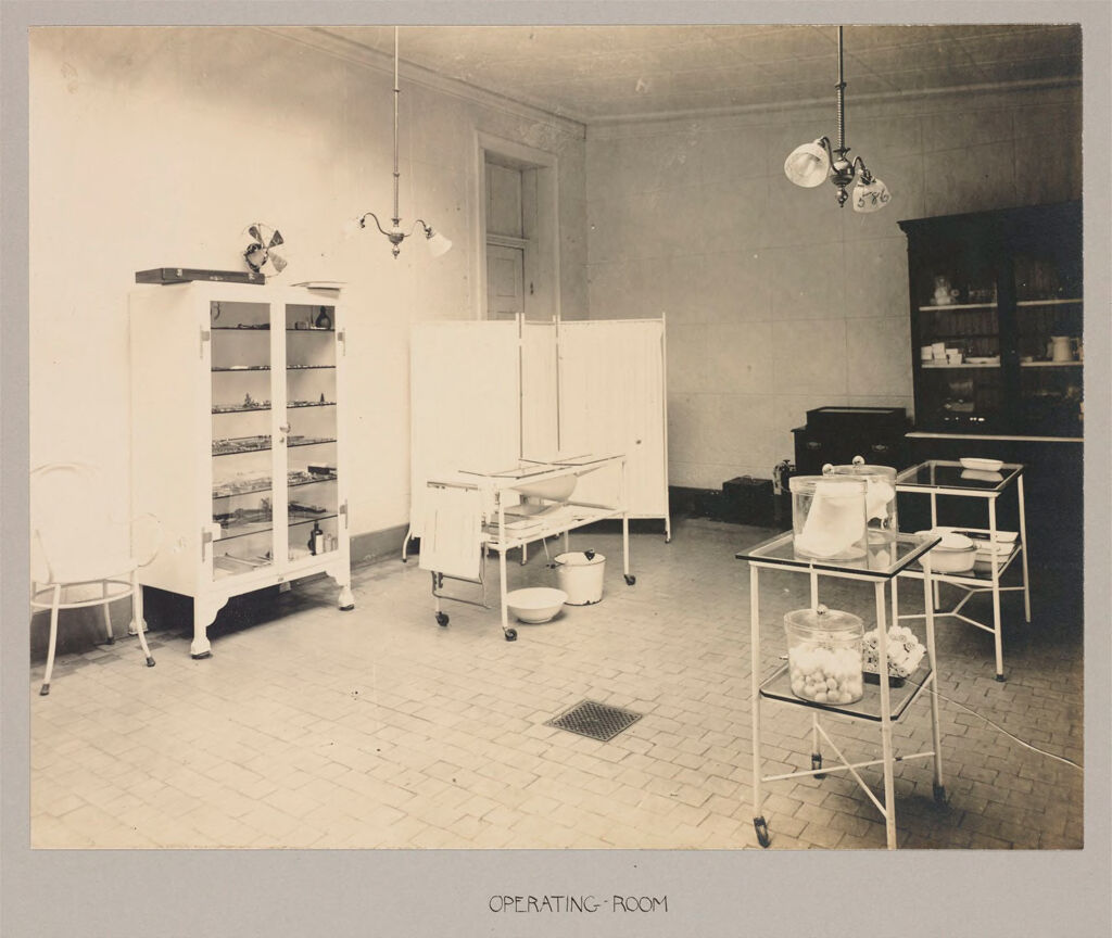 Charity, Soldiers And Sailors: United States. New York. Bath. State Soldiers' And Sailors' Home: State Soldiers' And Sailors' Home, Bath, N.y.: Operating-Room