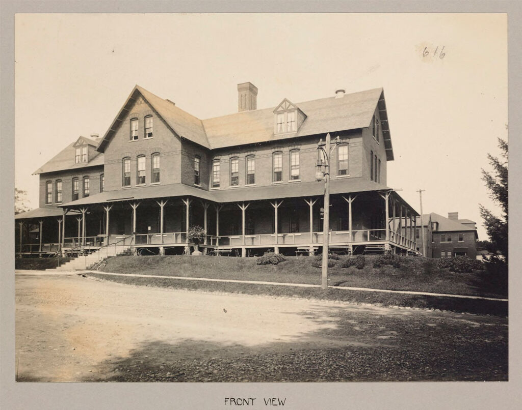 Charity, Soldiers And Sailors: United States. New York. Bath. State Soldiers' And Sailors' Home: State Soldiers' And Sailors' Home, Bath, N.y.: Hospital And Wards: Front View