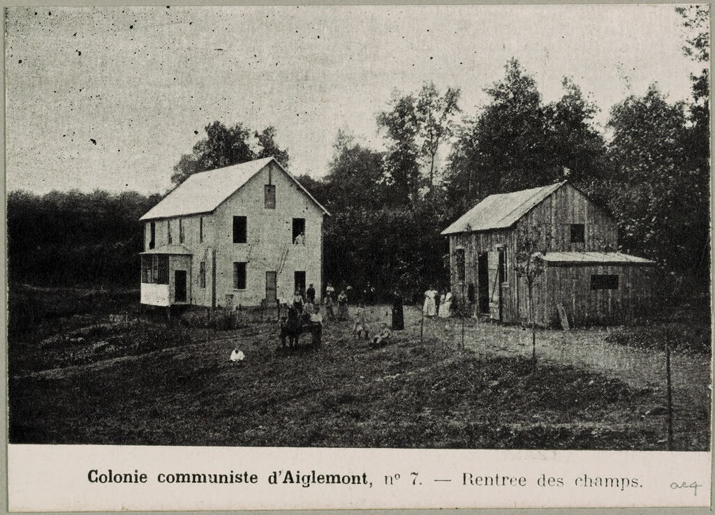 Communism: France. Aiglemont: Colonie Communiste: Communist Colonies: Anarchist Colony L'essai At Aiglemont, Ardennes, France: Rentree Des Champs.