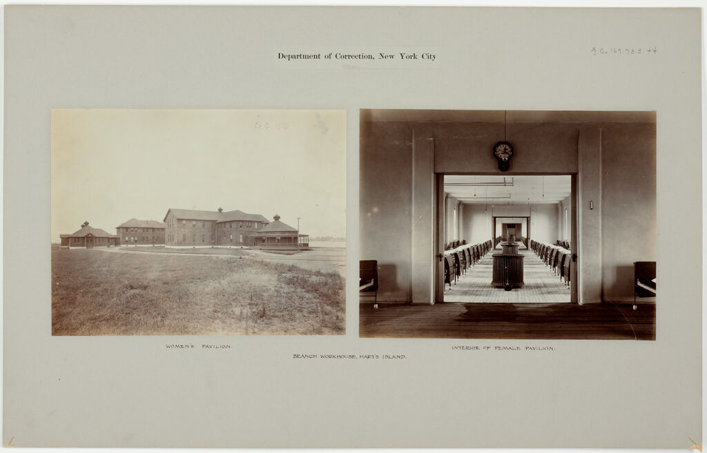 Crime, Prisons: United States. New York. Hart's Island. Branch Workhouse: Department Of Correction, New York City: Branch Workhouse, Hart's Island.