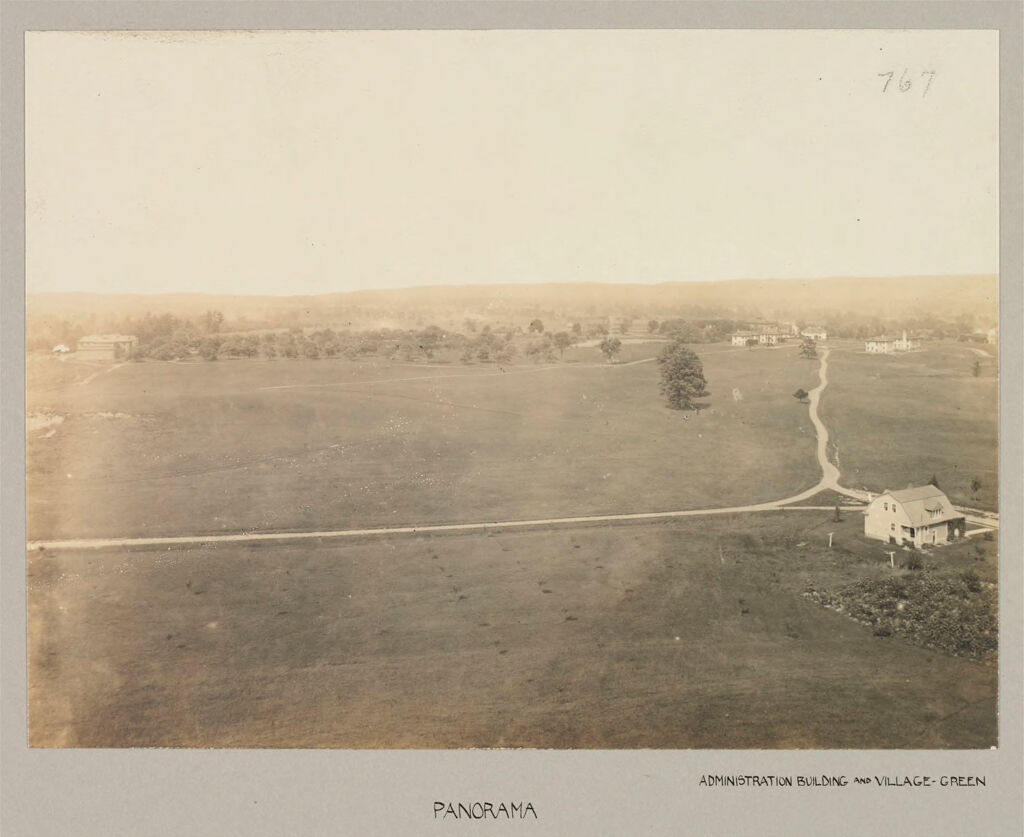 Defectives, Epileptics: United States. New York. Sonyea: Craig Colony: Craig Colony, Sonyea, N.y.: Panorama, Administration Building And Village Green