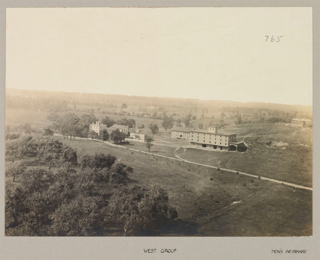 Defectives, Epileptics: United States. New York. Sonyea: Craig Colony: Craig Colony, Sonyea, N.y.: Panoramic Views: West Group, Men's Infirmary