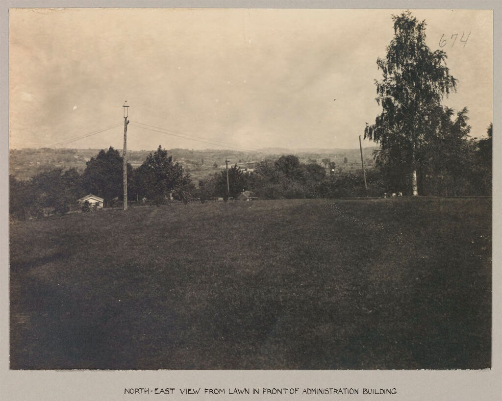 Defectives, Feeble-Minded: United States. New York. Newark. State Custodial Asylum For Feeble-Minded Women: State Custodial Asylum For Feeble Minded Women, Newark, N.y.: North-East View From Lawn In Front Of Administration Building