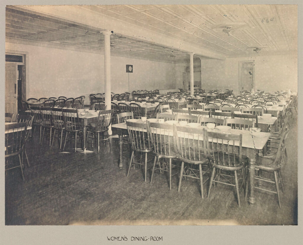 Defectives, Feeble-Minded: United States. New York. Rome. State Custodial Asylum: State Custodial Asylum, Rome, N.y.: Women's Dining-Room