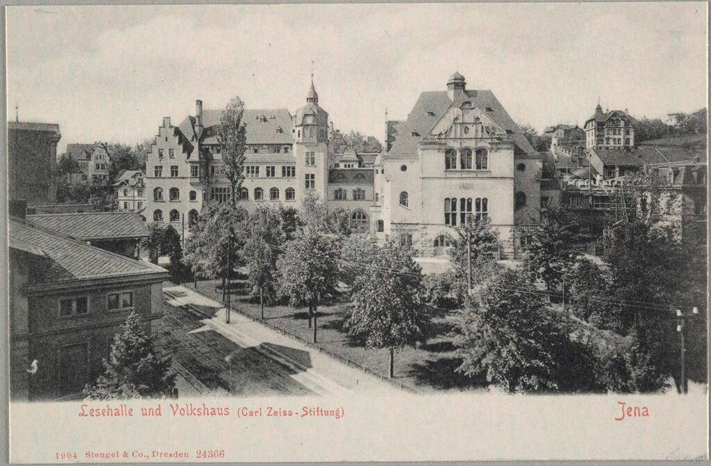 Education, Popular Culture: Germany. Jena: Carl Zeiss Stiftung: Social Conditions In German Cities: 1905: Lesehalle Und Volkshaus