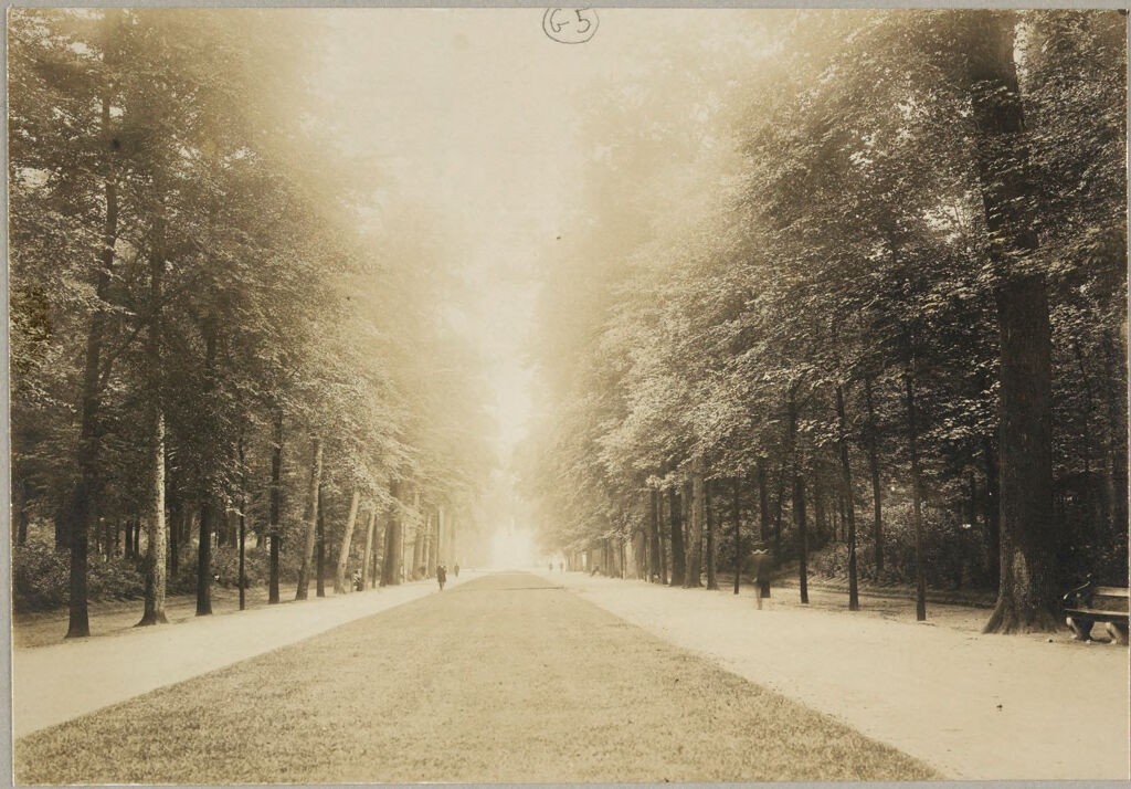 Education, Social And Political: Belgium. Brussels. Institut Solvay: Social Conditions In Belgium, 1903: View Of Park
