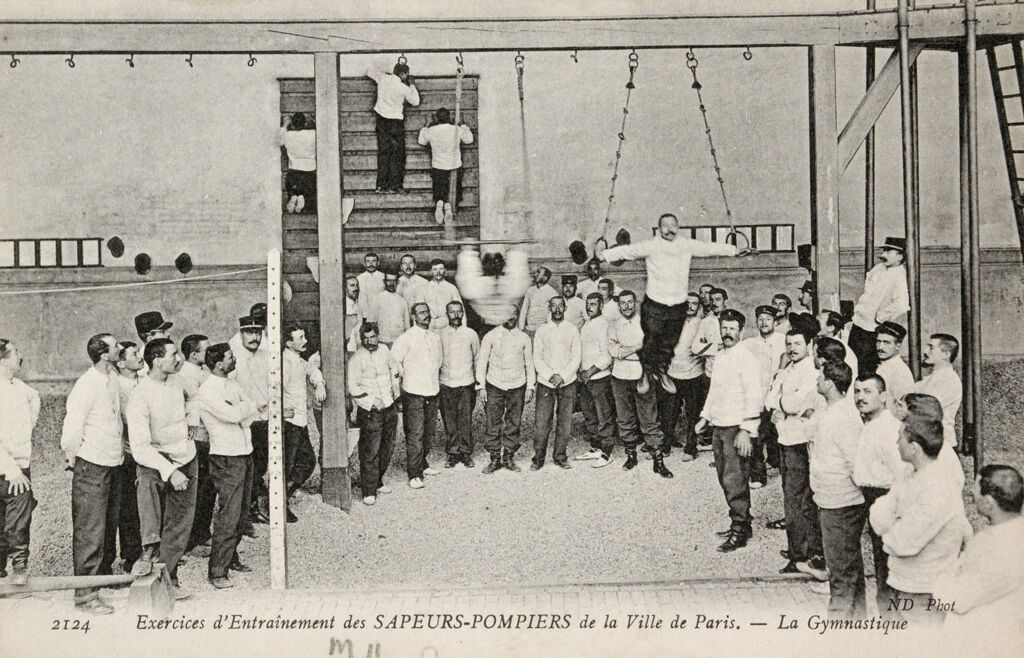 Government, City: France. Paris. Municipal Fire Protection: Municipal Fire-Protection, Paris, France: Physical Training For Firemen: La Gymnastique
