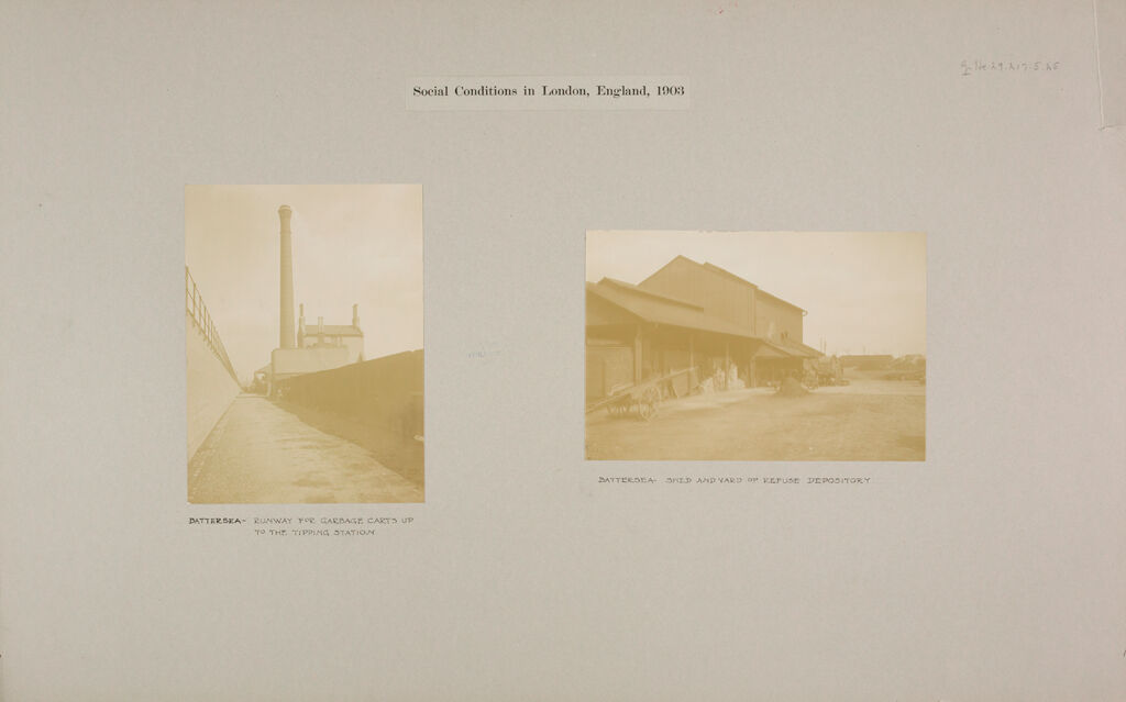 Health, General: Great Britain, England. London. Battersea: Refuse Depository: Social Conditions In London, England, 1903