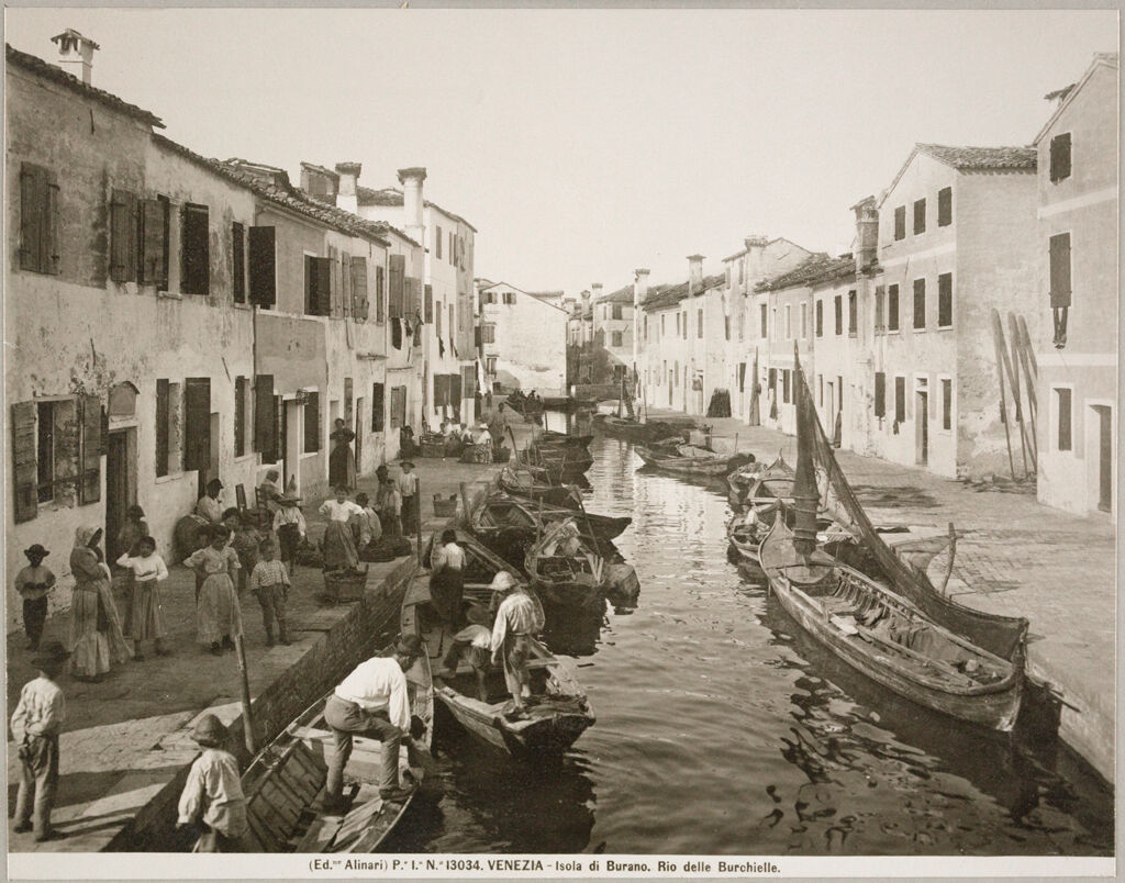 Housing, Conditions: Italy. Venice. Slums: Environment Before Immigration. Standards Of Living In European Cities. Social Conditions In Venice, Italy: 1905: Fishermen: Island Of Burano; Venice.