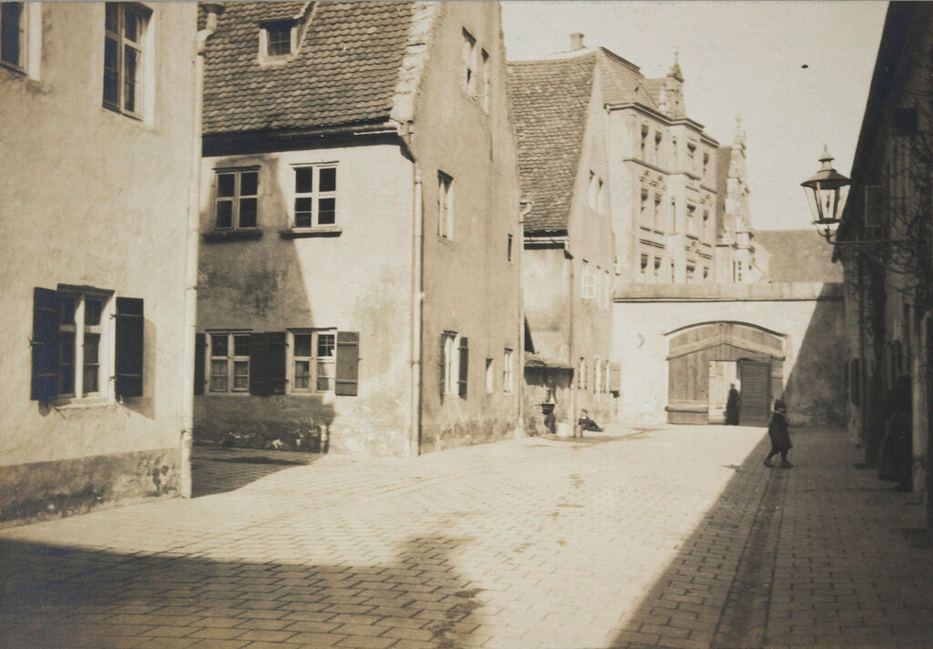 Housing, Improved: Germany. Augsburg: Improved Workmen's Dwellings: Improved Workmen's Dwellings: Germany: In The Fuggerei: Augsburg: An Entrance Gate