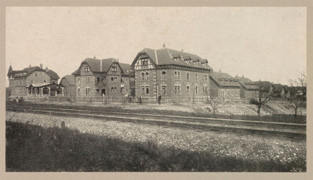 Housing, Improved: Germany. Ulm. Municipal Improved Dwellings: Municipal Housing: Germany: Early Types Of Tenement Houses Constructed By The City Of Ulm.