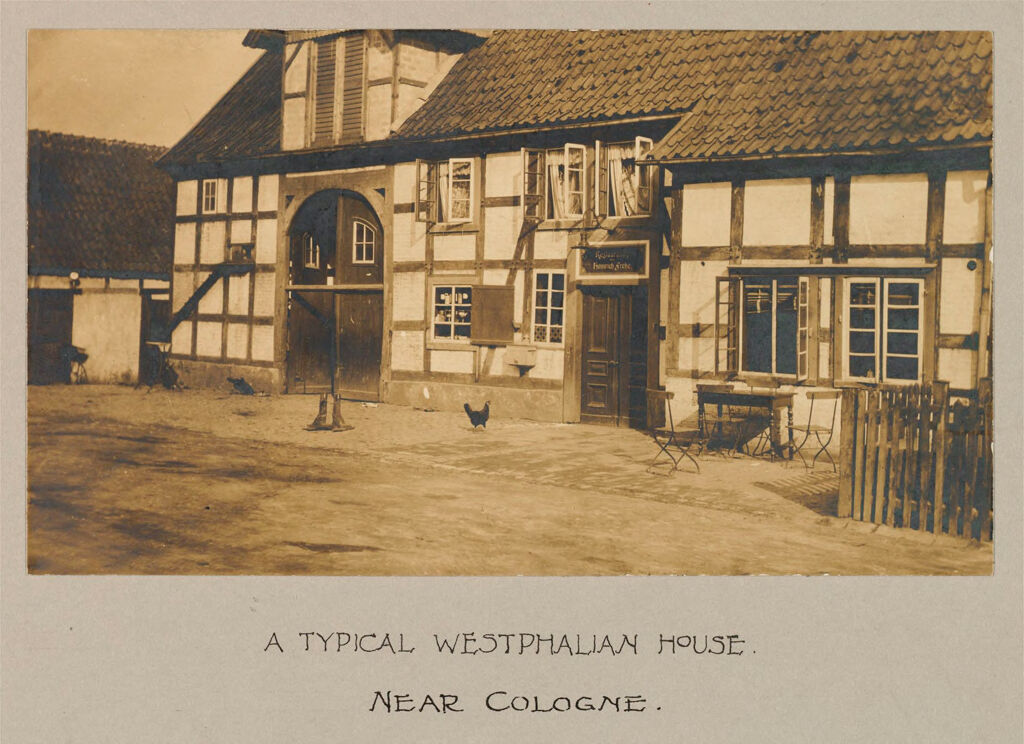 Housing, Improved: Germany. Cologne. Improved Workmen's Dwellings: Social Conditions In Germany: 1905: A Typical Westphalian House. Near Cologne.