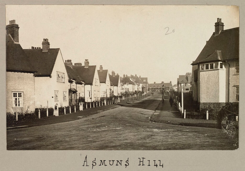 Housing, Improved: Great Britain, England. Hampstead. Garden Suburb (Copartnership And Private) Plans Of Estate And Cottages: Co-Partnership Housing: England: Hampstead Garden Suburb 1910: Asmuns Hill