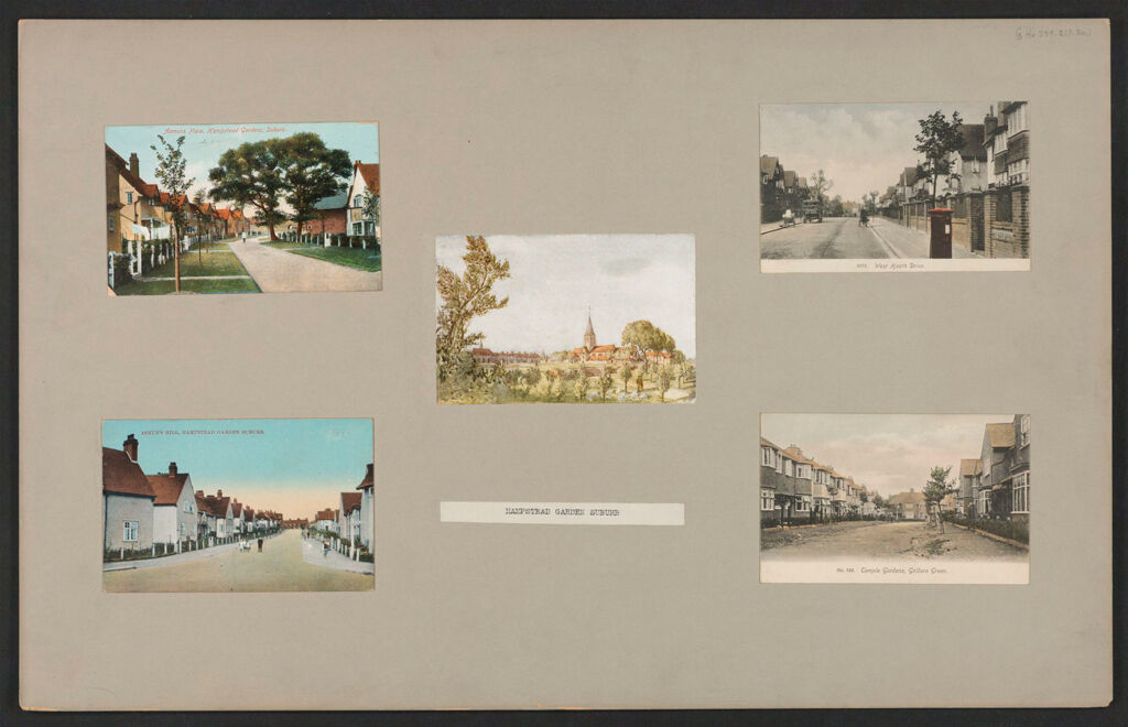 Housing, Improved: Great Britain, England. Hampstead. Garden Suburb (Copartnership And Private) Plans Of Estate And Cottages: Hampstead Garden Suburb