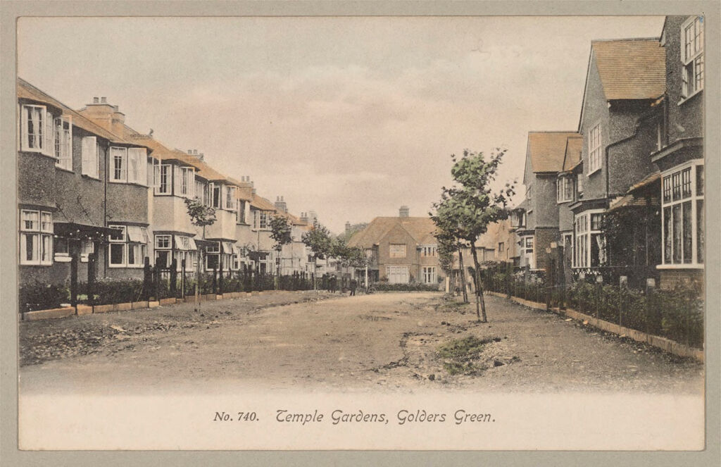 Housing, Improved: Great Britain, England. Hampstead. Garden Suburb (Copartnership And Private) Plans Of Estate And Cottages: Hampstead Garden Suburb: No. 740. Temple Gardens, Golders Green.