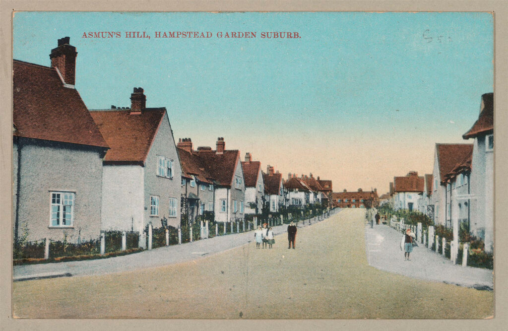 Housing, Improved: Great Britain, England. Hampstead. Garden Suburb (Copartnership And Private) Plans Of Estate And Cottages: Hampstead Garden Suburb: Asmun's Hill, Hampstead Garden Suburb.