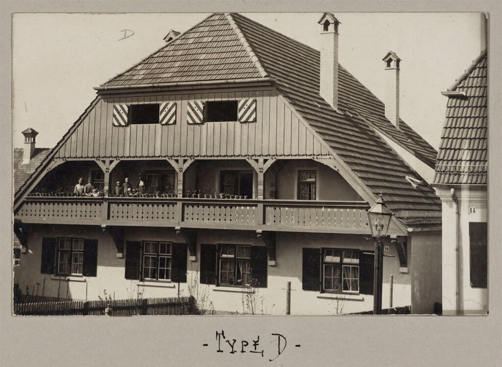 Housing, Improved: Germany. Ulm. Municipal Improved Dwellings: Municipal Housing: Germany: Multiple Cottages Built By The City Of Ulm. 1907. [For Plans See R No. 29.235.47-3 To 5.]: Type D