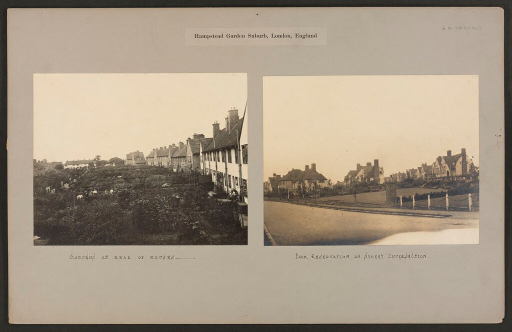 Housing, Improved: Great Britain, England. Hampstead. Garden Suburb (Copartnership And Private) Plans Of Estate And Cottages: Hampstead Garden Suburb, London, England