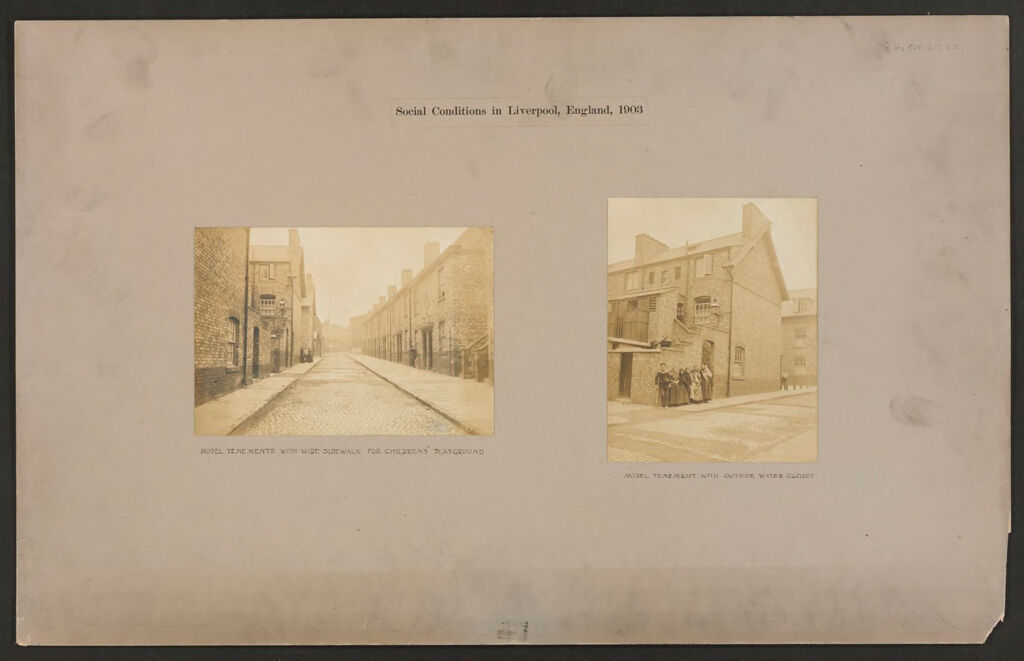 Housing, Improved: Great Britain, England. Liverpool. Municipal Tenements: Social Conditions In Liverpool, England, 1903