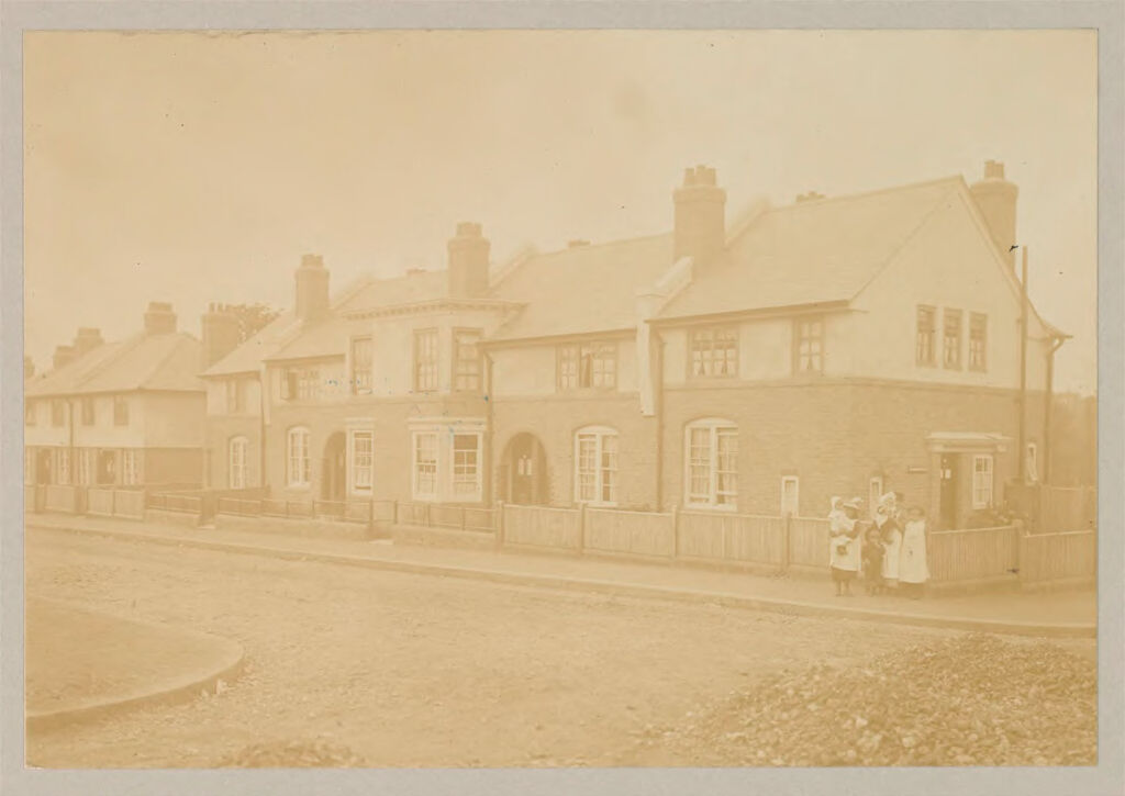 Housing, Improved: Great Britain, England. London. Tooting Estate: Social Conditions In London, England, 1903: London County Council Cottage Home Dwellings At Tooting Estate