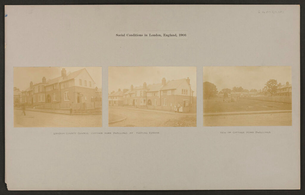 Housing, Improved: Great Britain, England. London. Tooting Estate: Social Conditions In London, England, 1903
