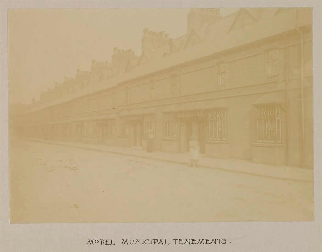Housing, Improved: Great Britain, England. Manchester. Housing Conditions And Improvements: Social Conditions In Manchester, England, 1903: Model Municipal Tenements