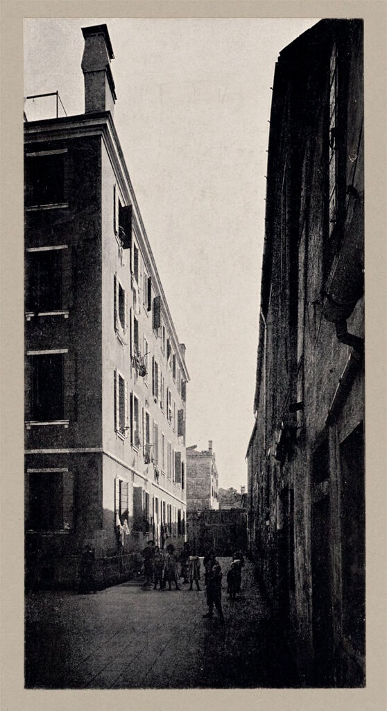 Housing, Improved: Italy. Venice. Municipal Tenements: Improved Housing: Italy: Two Houses - A S. Anna (Sestiere Di Castello.) Model Tenement Houses, Erected In Venice By The Municipality.