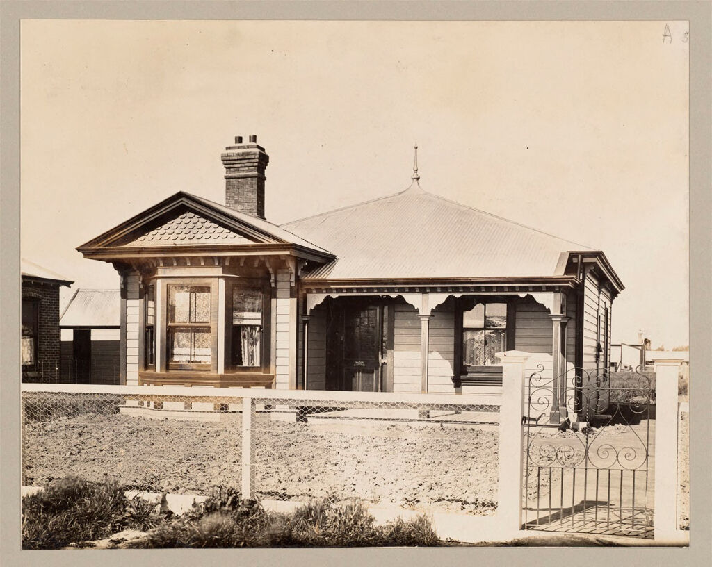 Housing, Improved: New Zealand. Christchurch. Sydenham, Cottages Erected By The Government (Minister Of Labour): State Housing: New Zealand: Five-Room Houses, Rents 9/6 & 10/6 Per Week Including Rates And Insurance_. Sydenham, A Suburb Of Christchurch__.