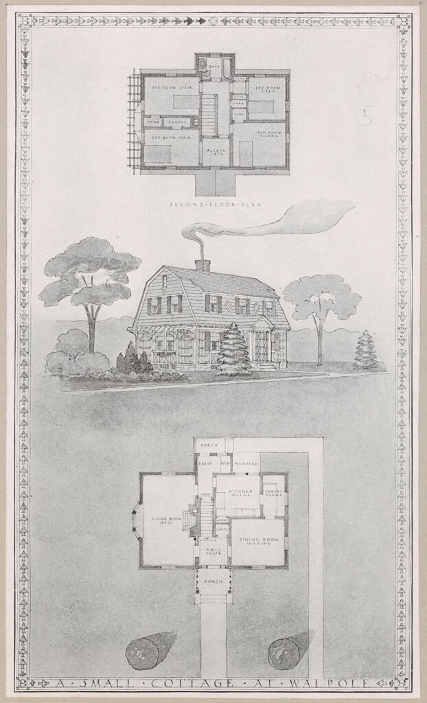 Housing, Industrial: United States. Massachusetts. East Walpole: Methods Of Cheap Construction: Detached Dwellings: Proslate: A Small Cottage At Walpole