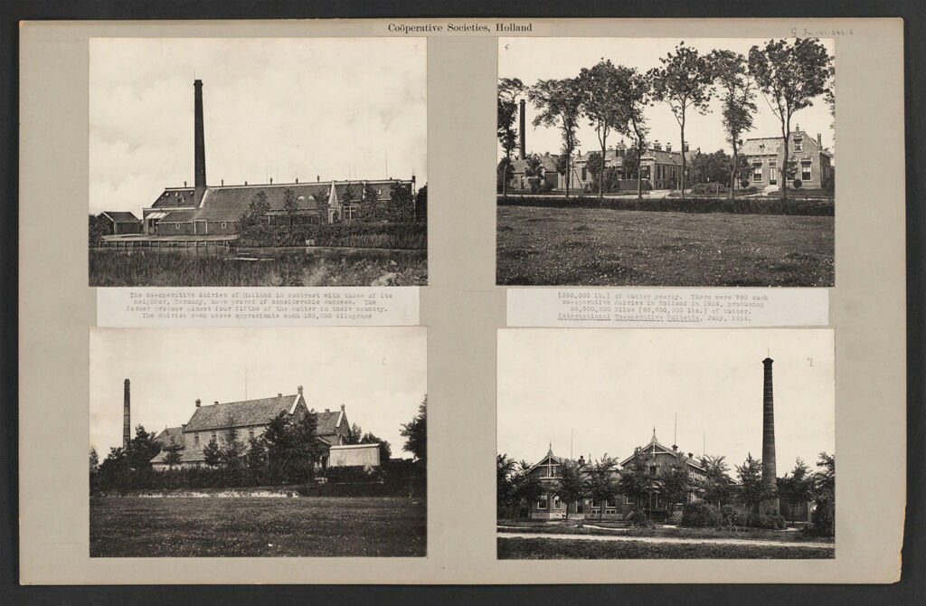 Industrial Problems, Coöperation: Holland. Coöperative Dairies And Creameries: Coöperative Societies, Holland: The Co-Operative Dairies Of Holland In Contrast With Those Of Its Neighbor, Germany, Have Proved Of Considerable Success.