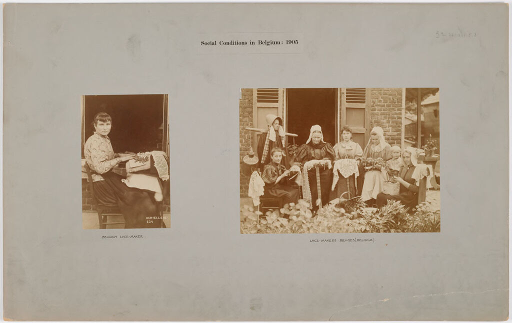 Industrial Problems, Types Of Working People: Belgium. Bruges. Lace Makers: Social Conditions In Belgium: 1905