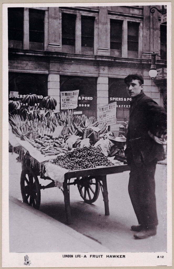 Industrial Problems, Types Of Working People: Great Britain, England. London. Special Occupations: Social Conditions In London, England: 1905: London Life- A Fruit Hawker