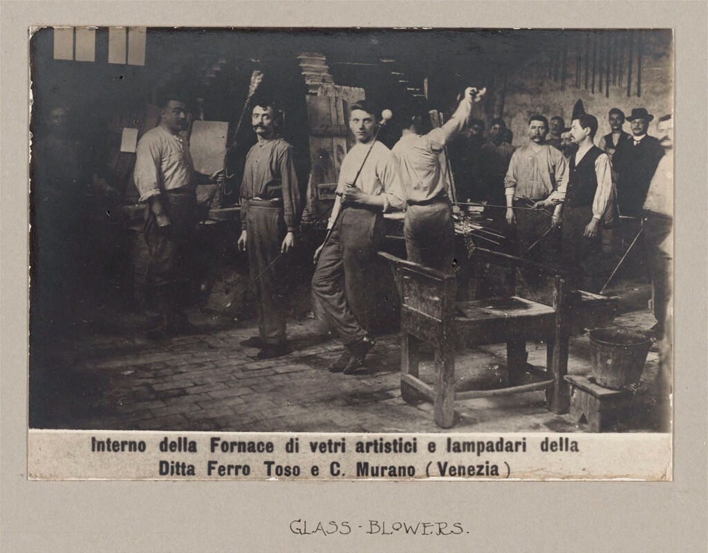 Industrial Problems, Types Of Working People: Italy. Venice. Glassblowers; Lace Makers: Social Conditions In Venice, Italy: 1905: Types Of Venetians.: Glass-Blowers.
