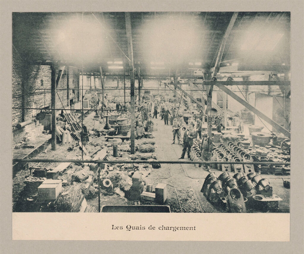 Industrial Problems, Welfare Work: France. Guise. Familistère De Guise: Le Familistère De Guise (Founded By M. Godin, 1859), Guise, France: Shipping Department.